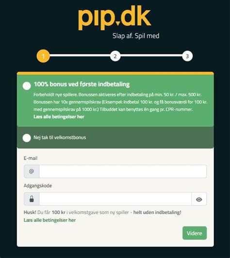 pip for spillefugle|Pip dk login: Få 100 kr. helt uden indbetaling i august.